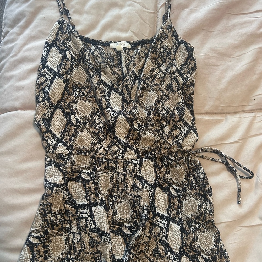 Maurices Brown and Black Snake Print Top